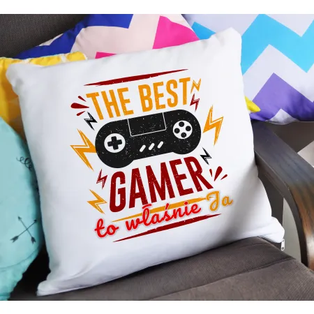 Poduszka dla gracza The Best GAMER to Ja